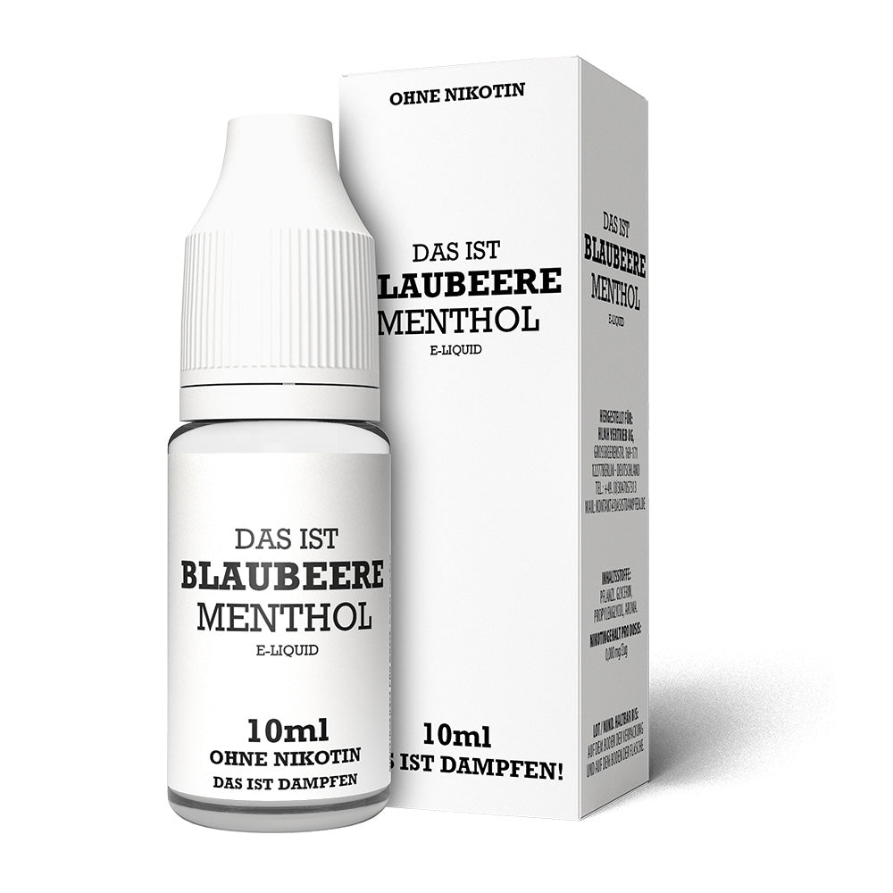 Das ist Dampfen Blaubeere Menthol Liquid