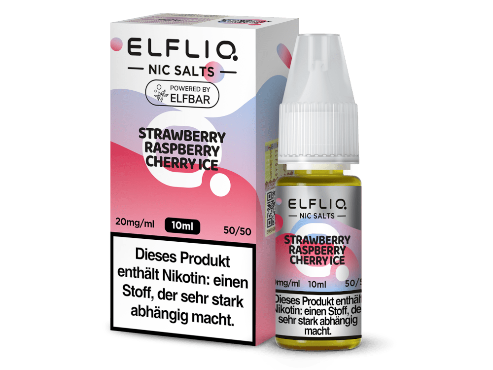 ELFLIQ - Strawberry Raspberry Cherry Ice - Nikotinsalz Liquid