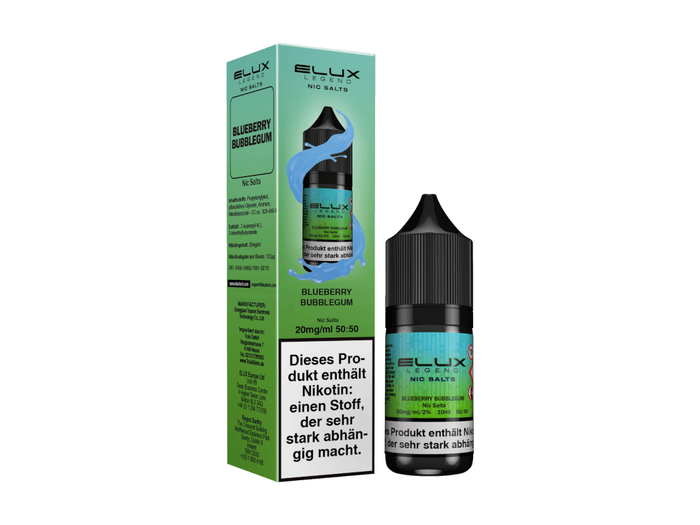 Elux Nikotinsalz Liquid Blueberry Bubblegum