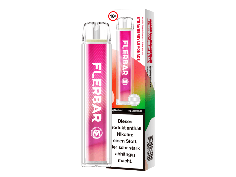 Flerbar M in Lemon — 2 ml, 20 mg/ml Nikotinsalz, bis 600 Züge