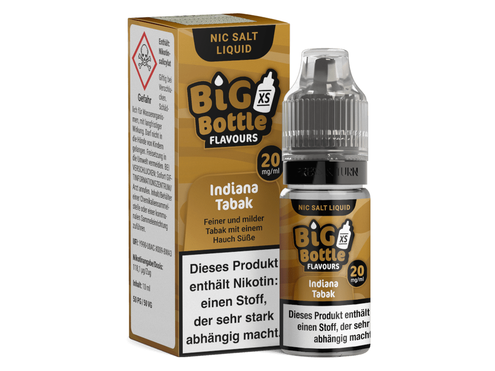 Big Bottle Indiana Tabak Nikotinsalz Liquid