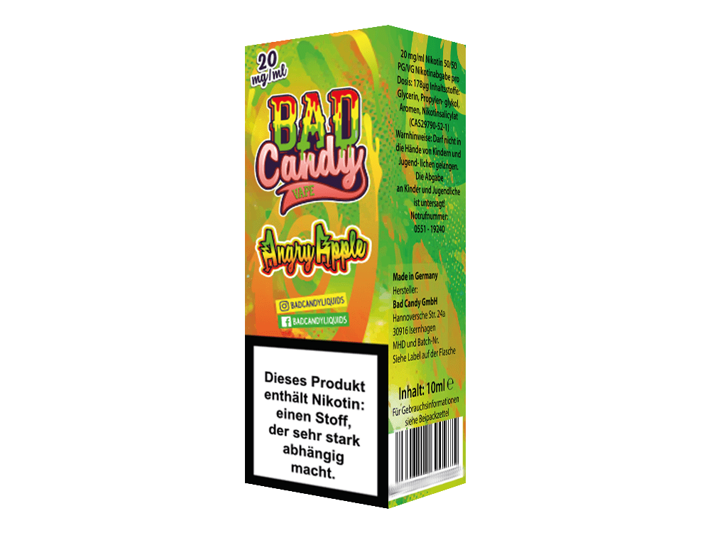 Bad Candy Angry Apple Nikotinsalz Liquid