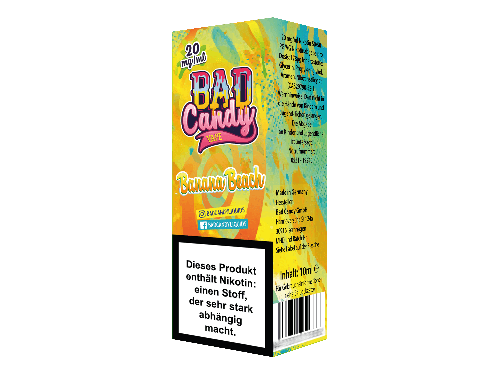 Bad Candy Banana Beach Nikotinsalz Liquid