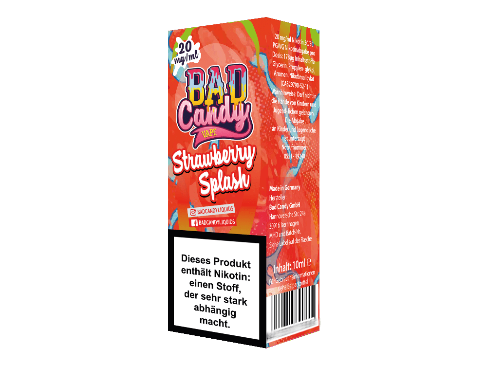 Bad Candy Strawberry Splash Nikotinsalz Liquid