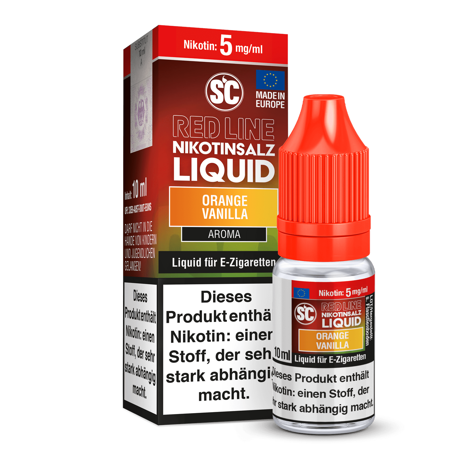 SC Red Line Orange Vanilla Nikotinsalz Liquid