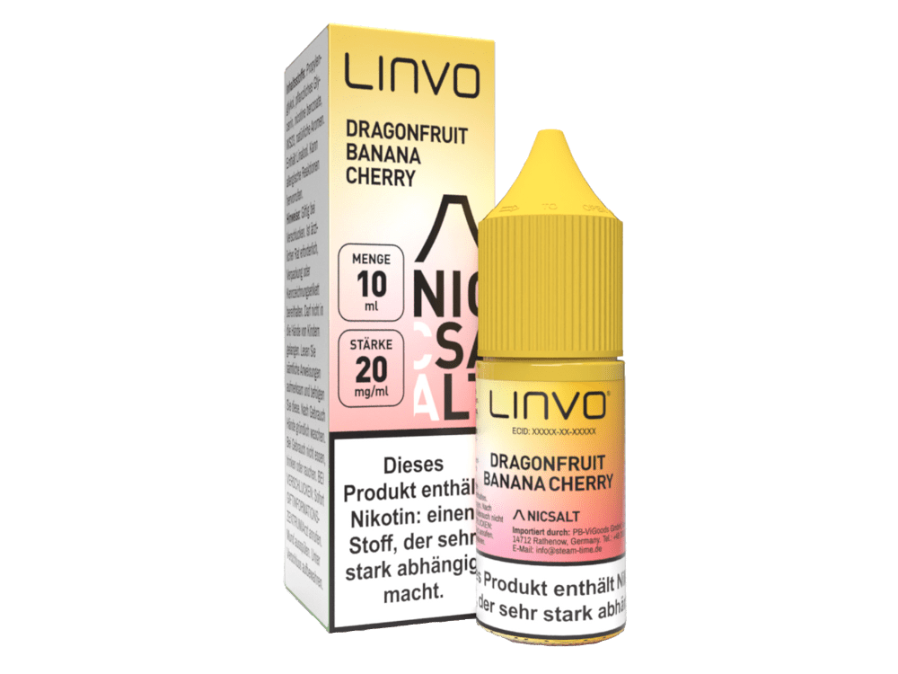 Linvo Nikotinsalz Liquid Dragonfruit Banana Cherry