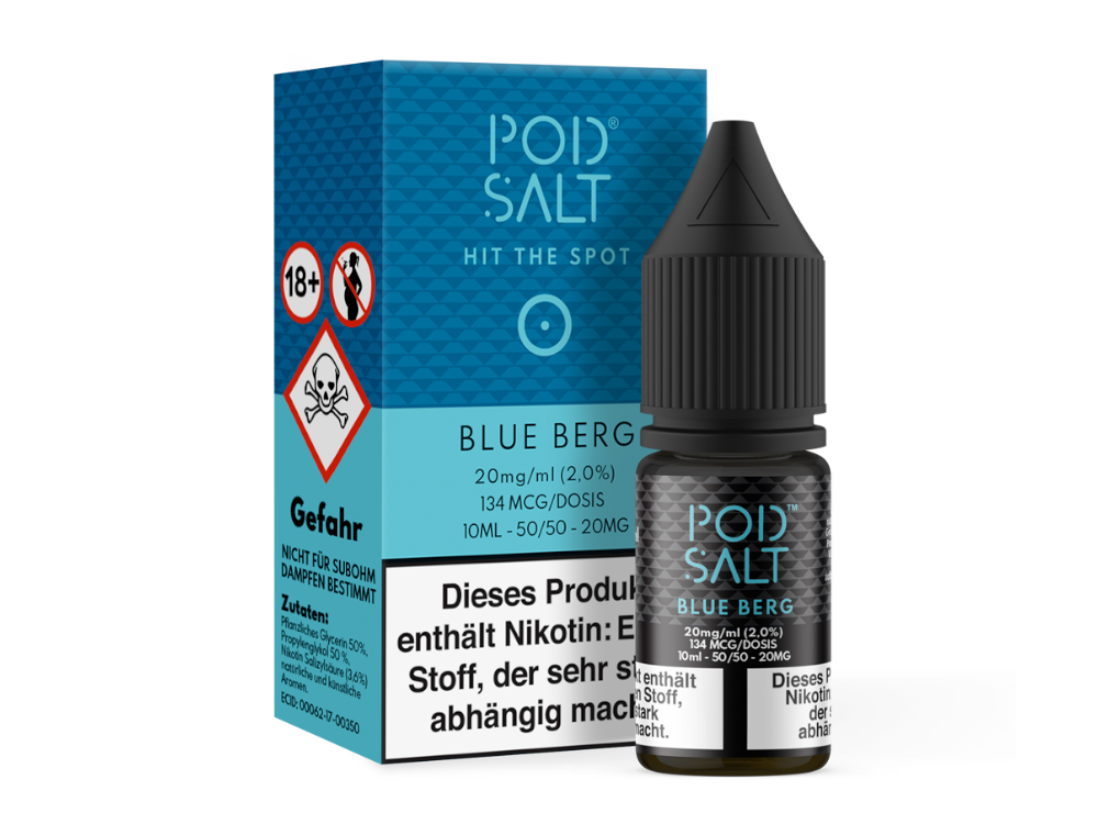 Pod Salt Blue Berg Nikotinsalz Liquid