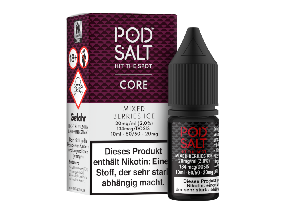 Pod Salt Core Nikotinsalz Liquid Mixed Berries Ice