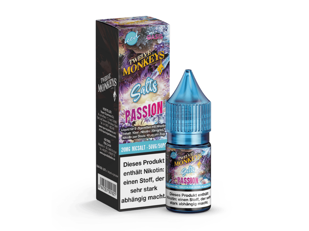 Twelve Monkeys - Iced - Nikotinsalz Liquid - Passion