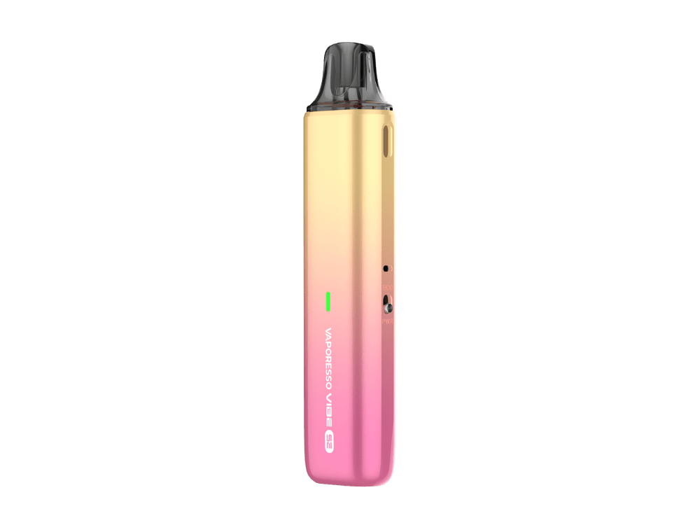 Vaporesso Vibe SE in pink-orange — 1.100 mAh Akku, 4,5 ml Pod, 2 Modi Ausgabe