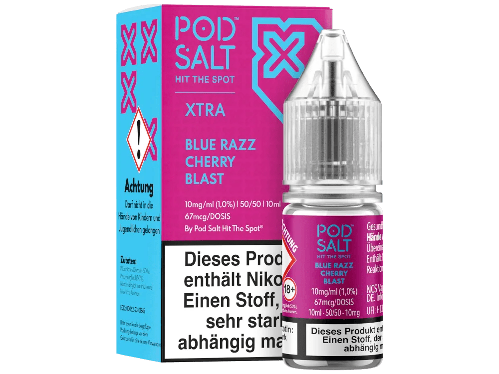 Pod Salt X Blue Razz Cherry Blast Nikotinsalz Liquid