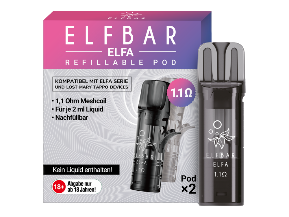 Elfbar Elfa Leer-Pod (2 Stück pro Packung) — Standard