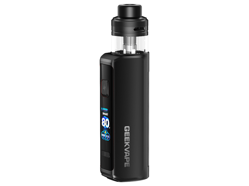 Geekvape Aegis Force in carbon black — IP68 Schutz, 3.200 mAh Akku, 80 W Leistung