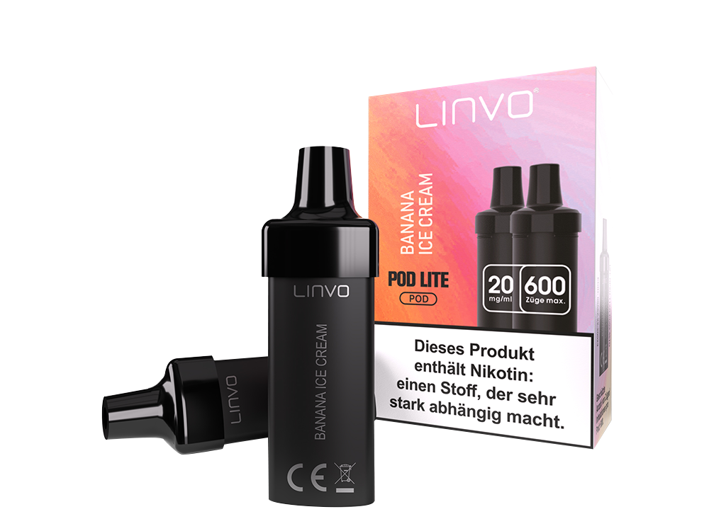 Linvo Pod Lite Cartridge — Banana Ice Cream