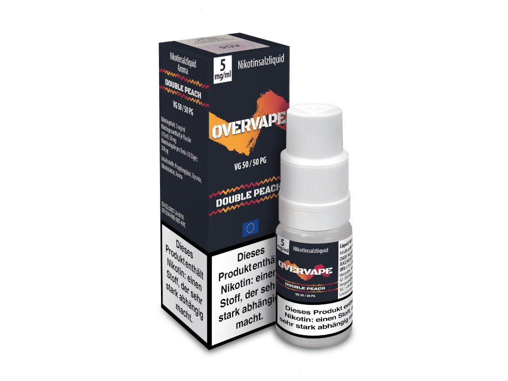 Overvape Double Peach Nikotinsalz Liquid