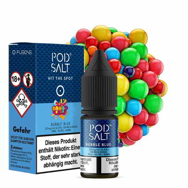 Pod Salt Fusion Bubble Blue Nikotinsalz Liquid