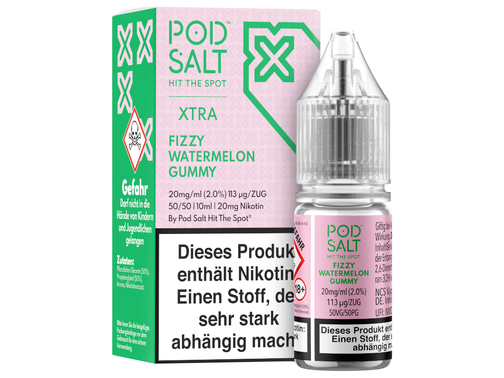 Pod Salt X Fizzy Watermelon Gummy Nikotinsalz Liquid