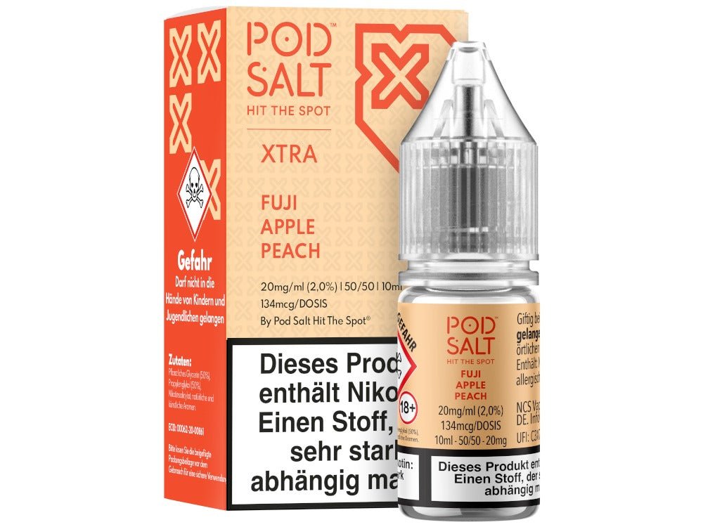 Pod Salt X Fuji Apple Peach Nikotinsalz Liquid