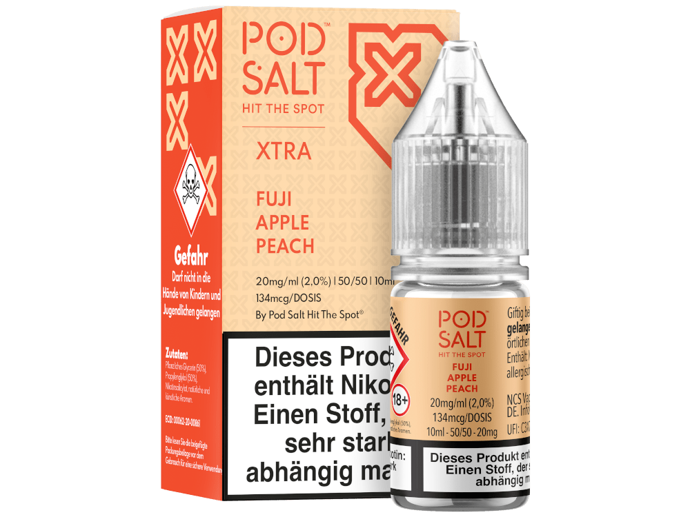Pod Salt X Fuji Apple Peach Nikotinsalz Liquid