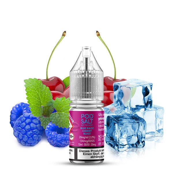 Pod Salt Xtra Blue Razz Cherry Blast Nikotinsalz Liquid