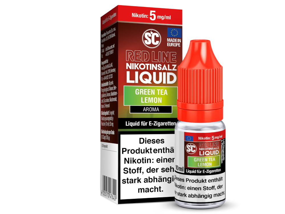 SC Red Line Green Tea Lemon Nikotinsalz Liquid