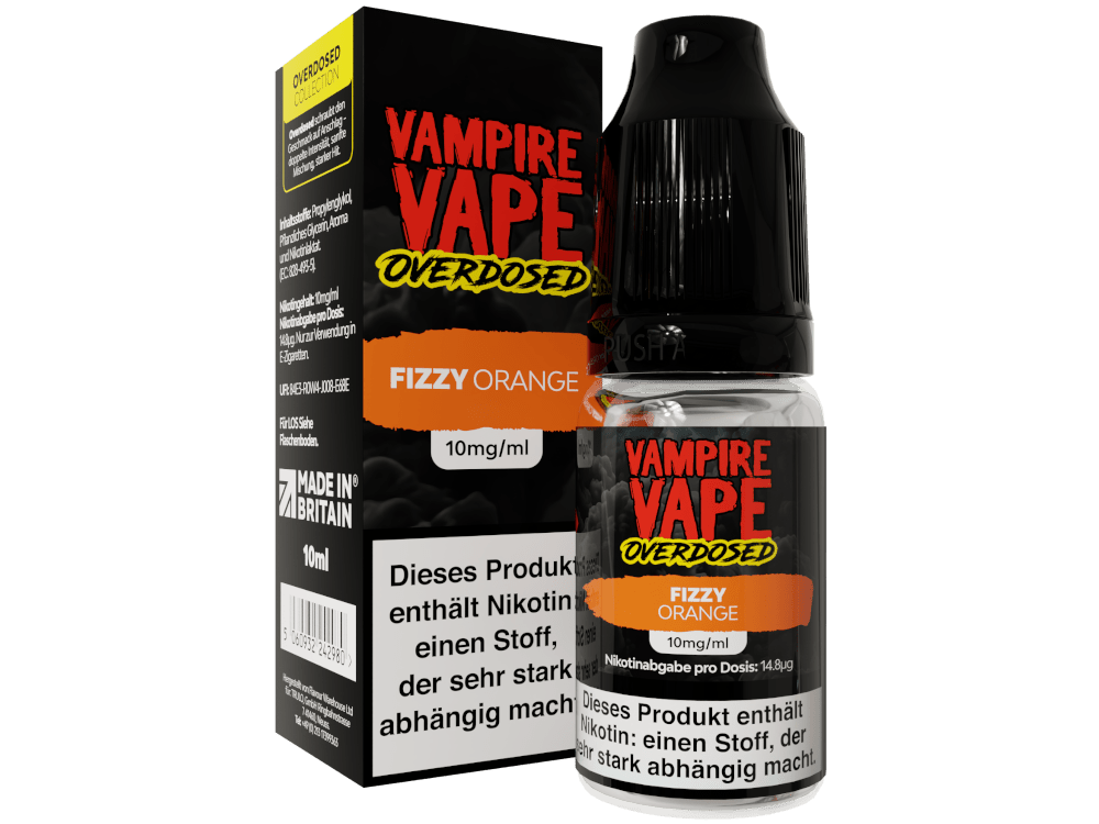 Vampire Vape Fizzy Orange Overdosed Nikotinsalz Liquid