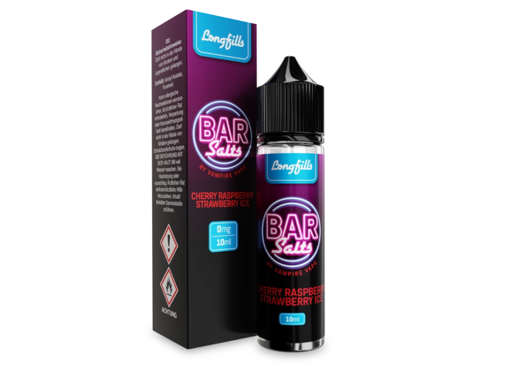 Vampire Vape Bar Salts Aroma Cherry Raspberry Strawberry Ice 10ml