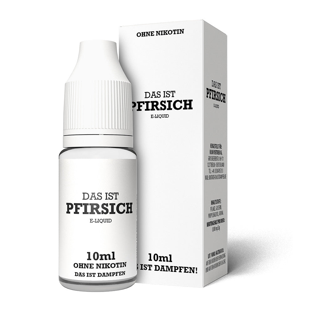 Das ist Dampfen Pfirsich Liquid