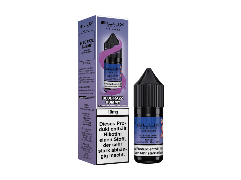 Elux Nikotinsalz Liquid Blue Razz Gummy