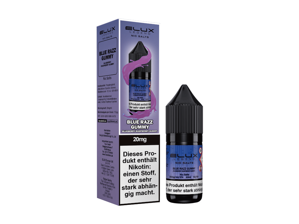 Elux Nikotinsalz Liquid Blue Razz Gummy