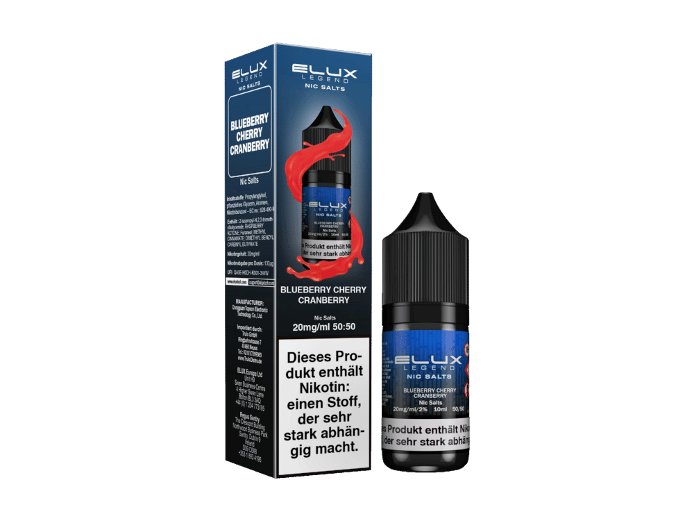 Elux Nikotinsalz Liquid Blueberry Cherry Cranberry