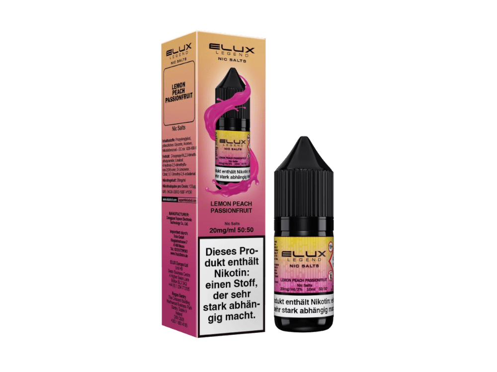 Elux Nikotinsalz Liquid Lemon Peach Passion