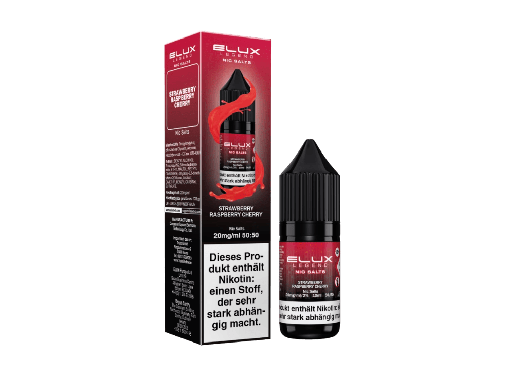 Elux Nikotinsalz Liquid Strawberry Raspberry Cherry