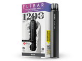 Elfbar Elfa Turbo Pro in Black — 1.200 mAh Akku, 2 ml Pod-Tank, USB-C Ladung