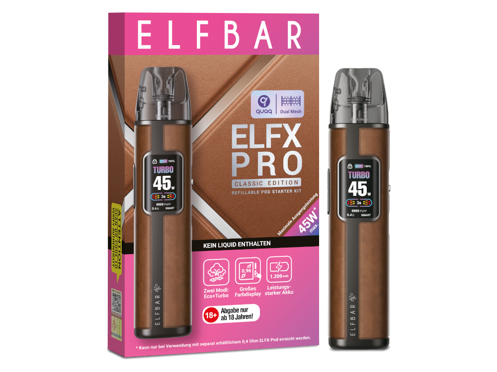 Elfbar Elfx Pro E-Zigarette — Cowboy Brown