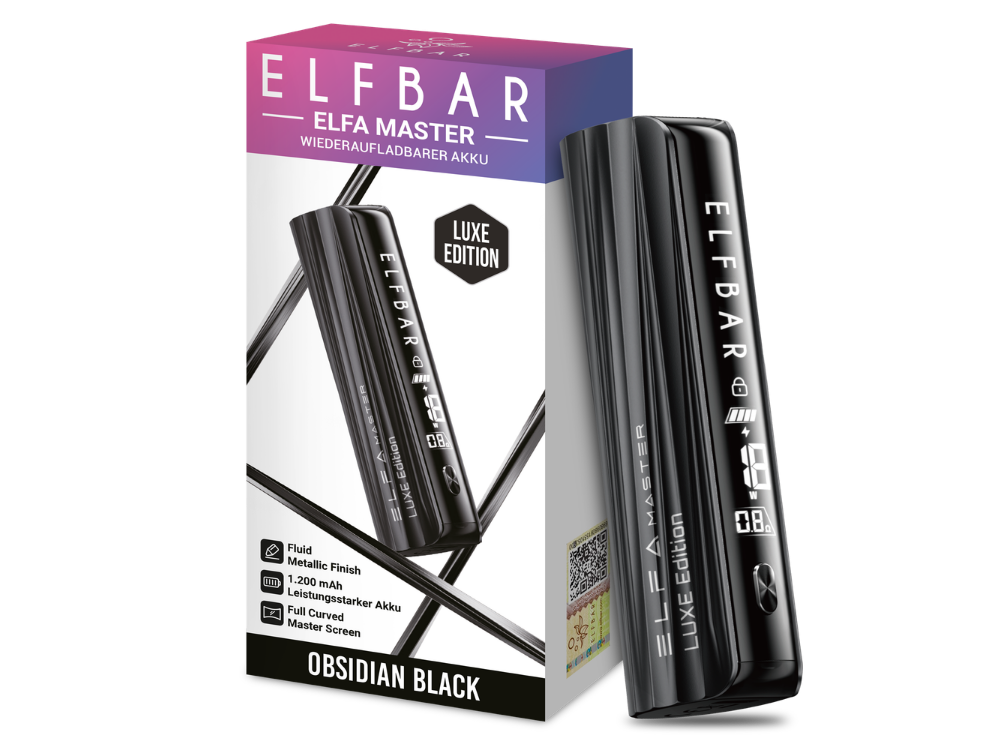 Elfbar Elfa Master Luxe Akku — Obsidian Black