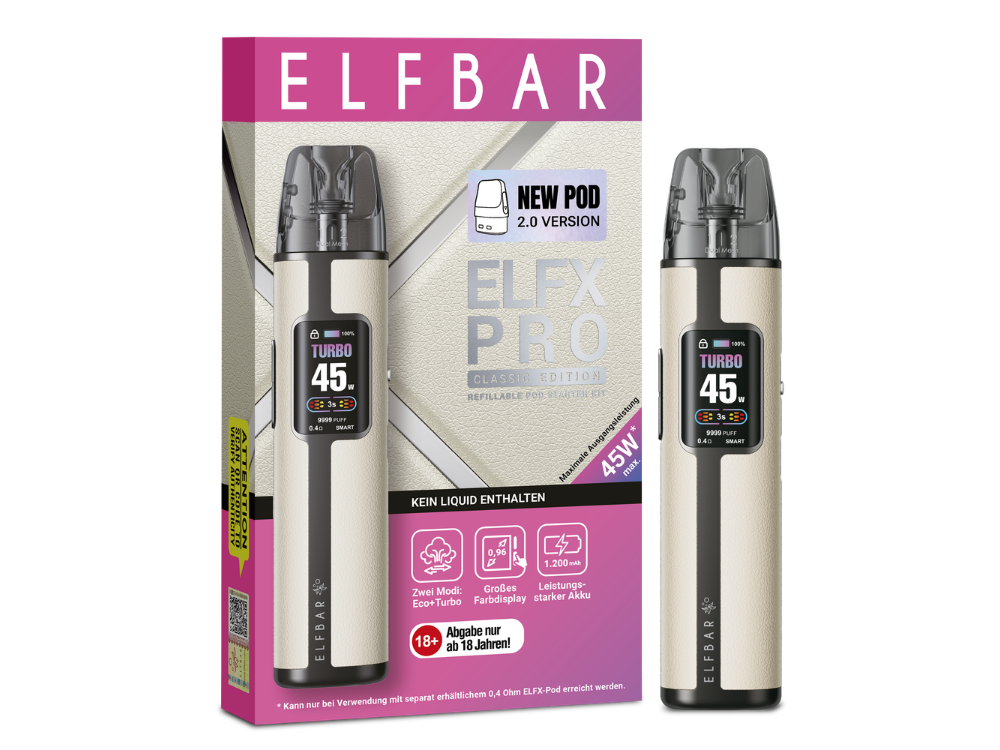 Elfbar Elfx Pro Classic E-Zigarette — White