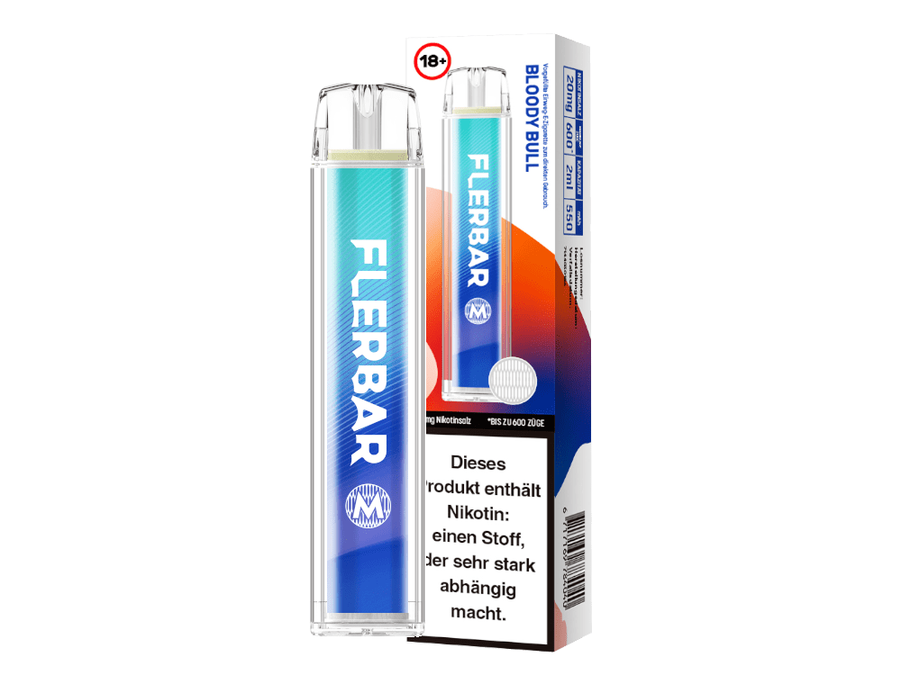 Flerbar M in Bloody Bull — 2 ml, 20 mg/ml Nikotinsalz, bis 600 Züge
