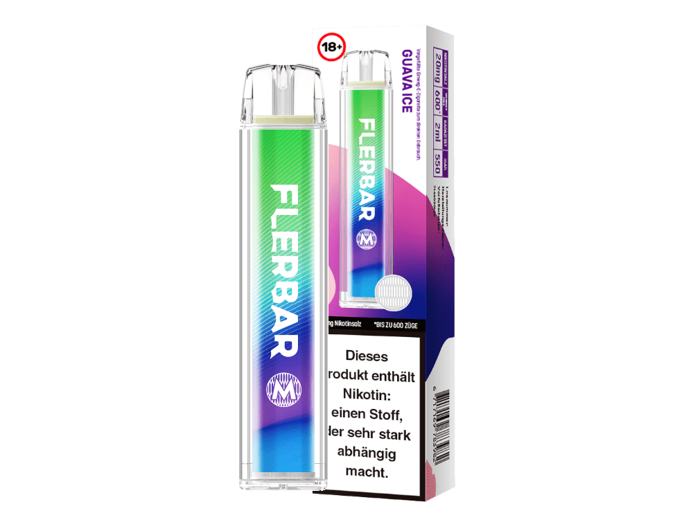 Flerbar M in Guava Ice — 2 ml, 20 mg/ml Nikotinsalz, bis 600 Züge