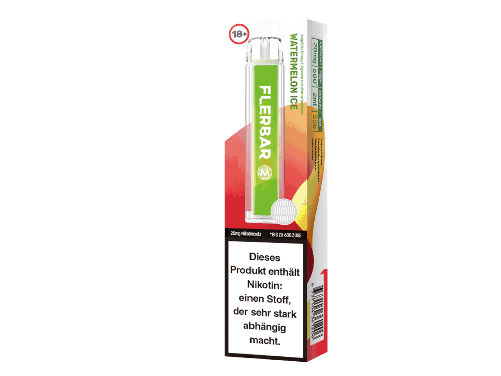 Flerbar M in Watermelon Ice — 2 ml, 20 mg/ml Nikotinsalz, bis 600 Züge