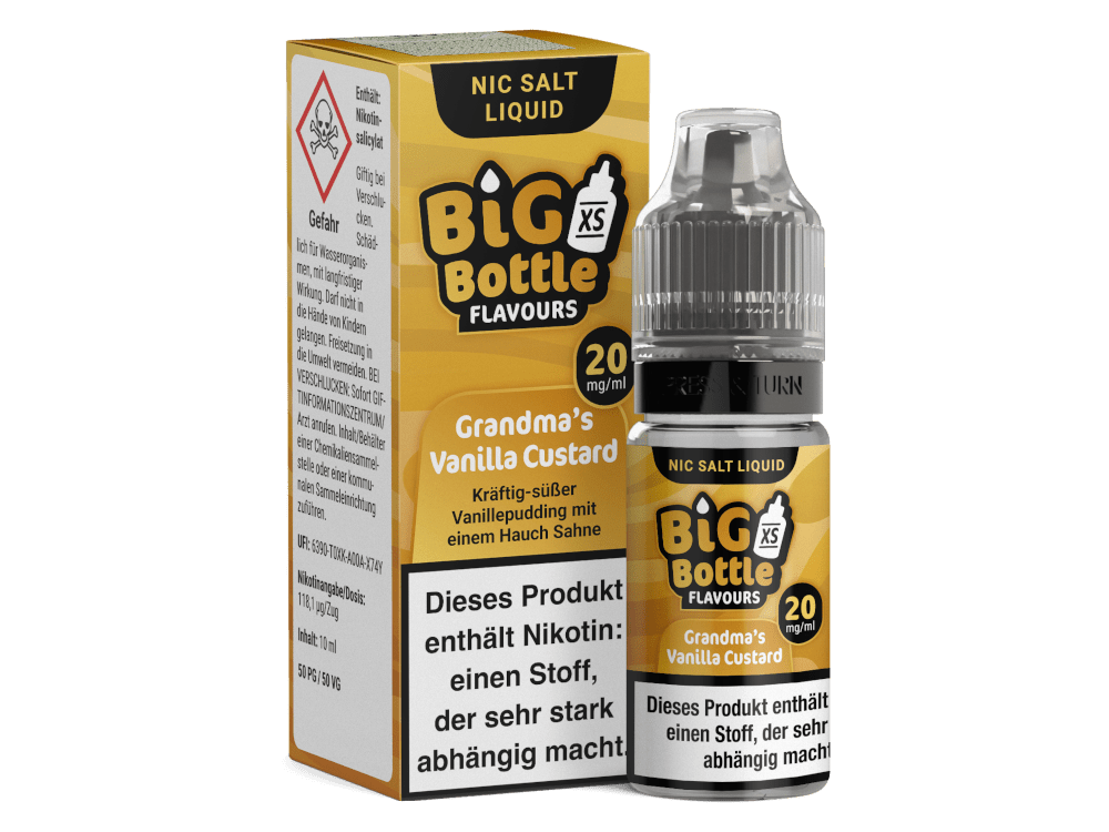 Big Bottle Grandma's Vanilla Custard Nikotinsalz Liquid