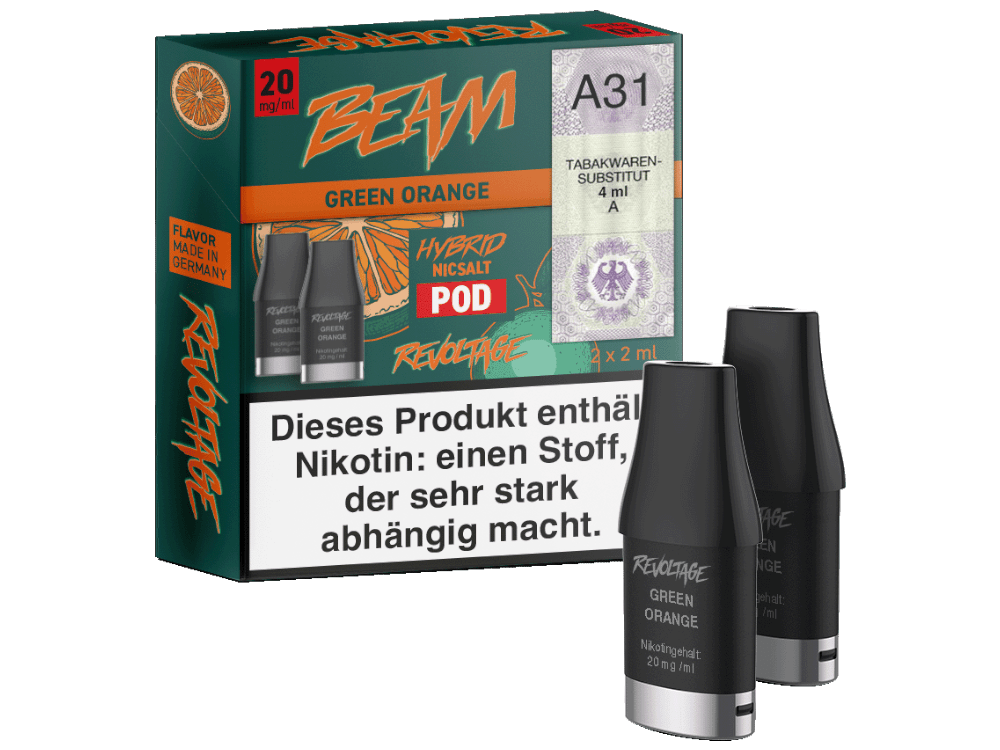Revoltage Beam Prefilled Pods (20 mg/ml)
