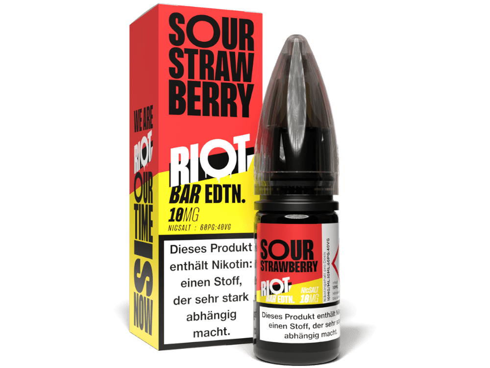 Riot Squad BAR EDTN Sour Strawberry Nikotinsalz Liquid