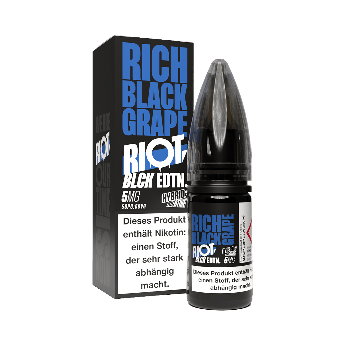 Riot Squad BLCK Edition Rich Black Grape Hybrid Nikotinsalz Liquid