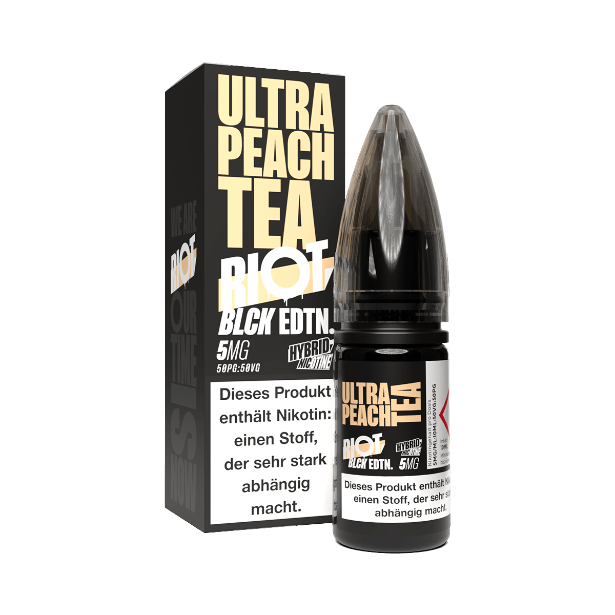 Riot Squad BLCK Edition Ultra Peach Tea Hybrid Nikotinsalz Liquid