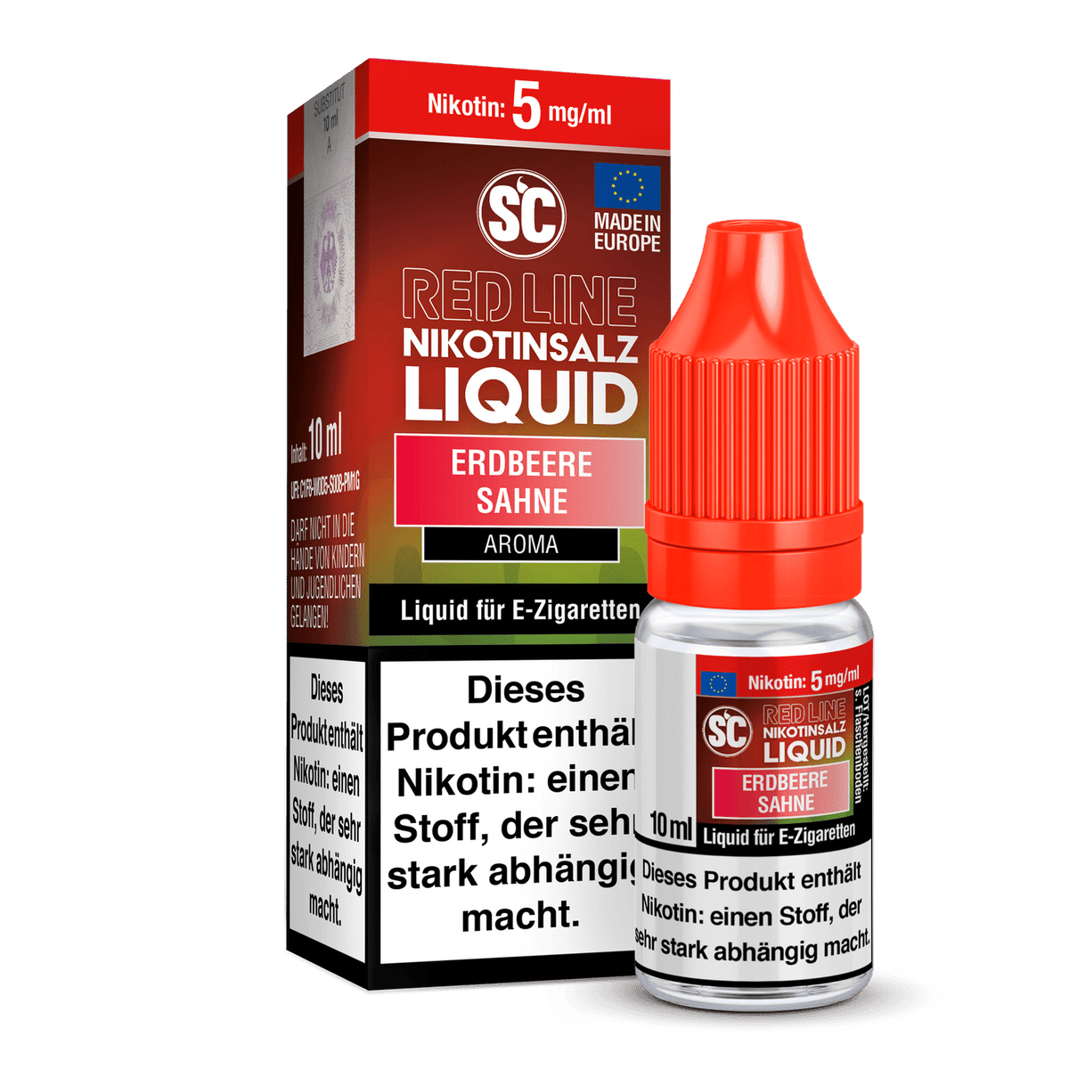 SC Red Line Erdbeere Sahne Nikotinsalz Liquid