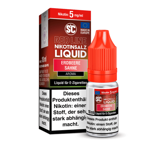 SC Red Line Erdbeere Sahne Nikotinsalz Liquid