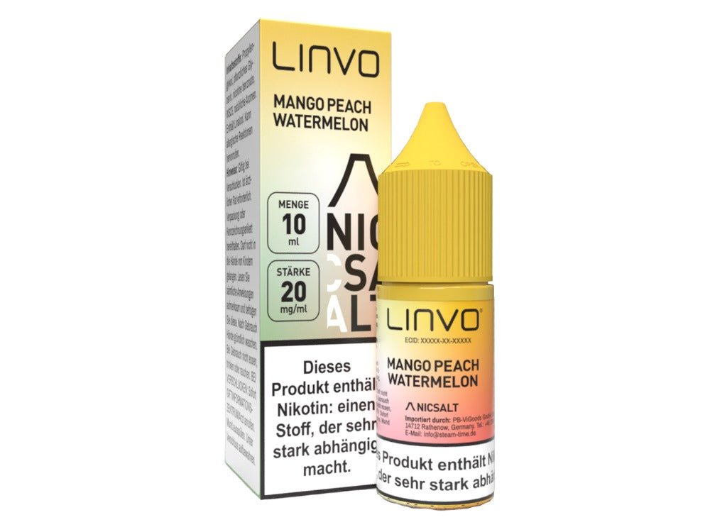 Linvo Nikotinsalz Liquid Mango Peach Watermelon