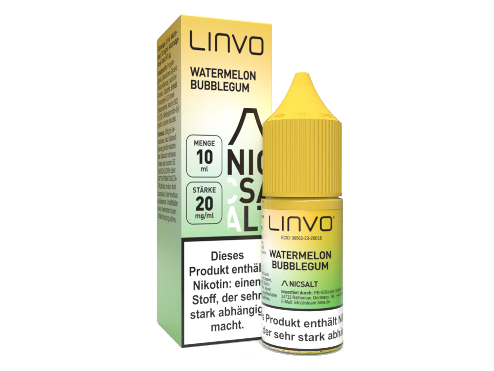 Linvo Watermelon Bubble Gum Nikotinsalz Liquid 20 mg/ml