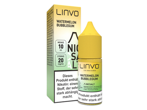 Linvo Watermelon Bubble Gum Nikotinsalz Liquid 20 mg/ml